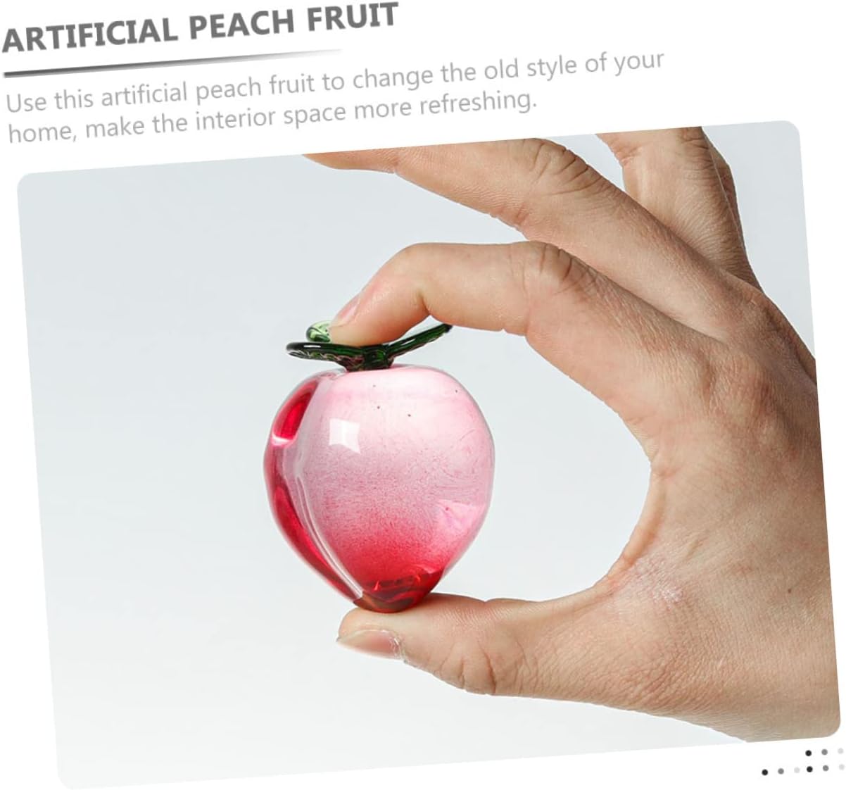 Lifelike Peach Artificial Fruit for Home and Kitchen Decor