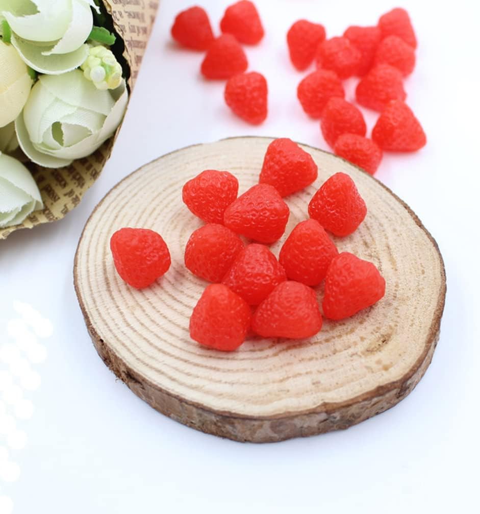 Gadpiparty 50pcs Artificial Strawberries for Home Decor and Photography