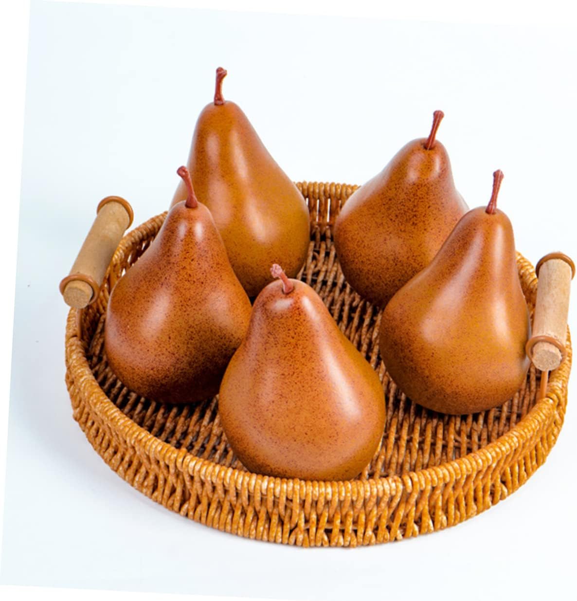 2Pcs Artificial Pear Decor for Home Kitchen Office