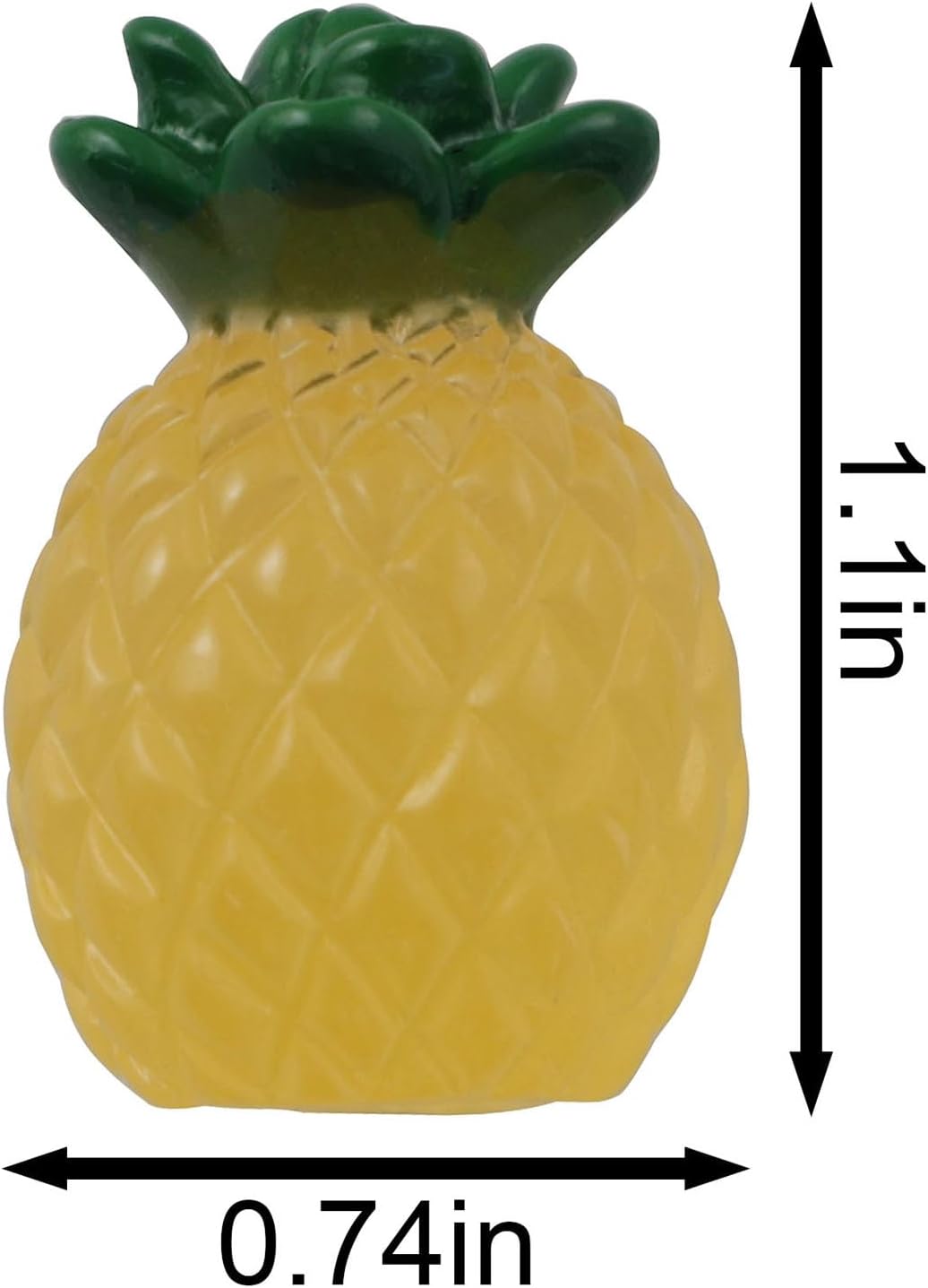 Glow in the Dark Resin Pineapple Decorations 32PCS