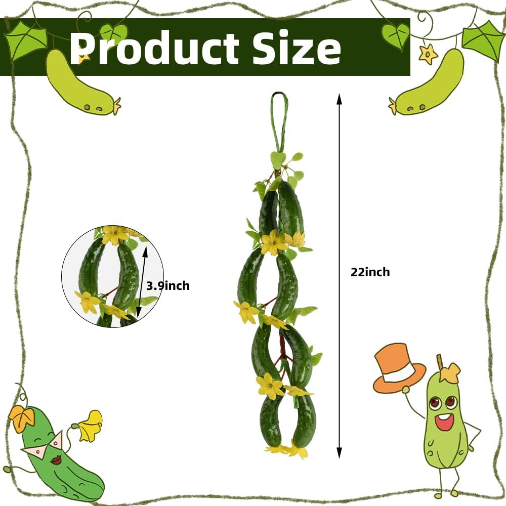 Fake Cucumber String Art for Home Kitchen Decor