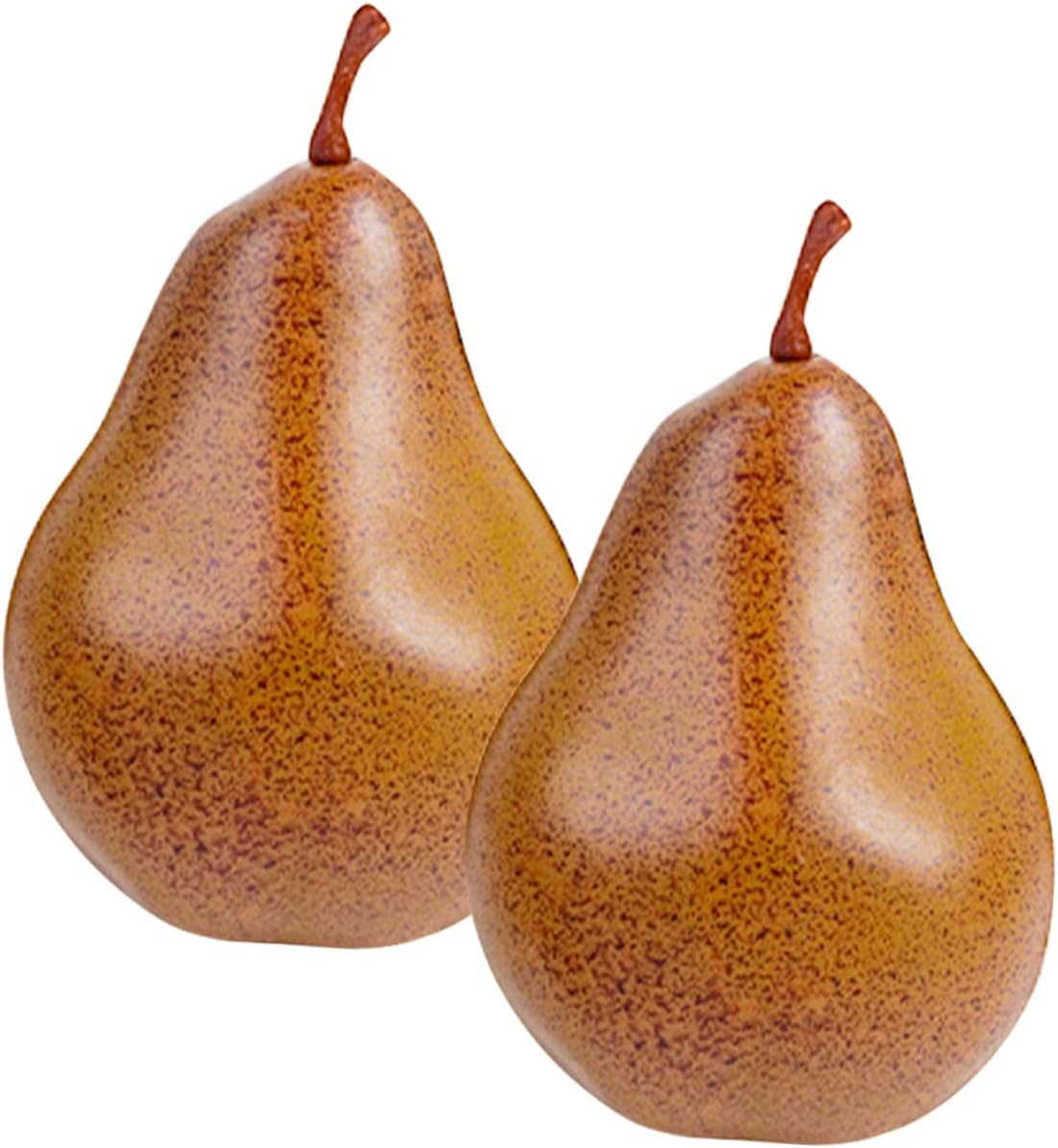 Luxshiny 2Pcs Lifelike Artificial Pear Decorations