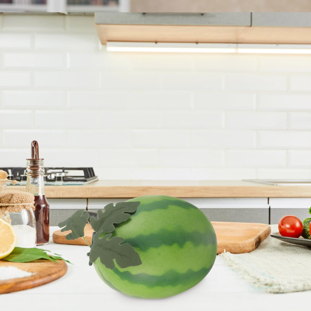 BESTOYARD Artificial Watermelon for Home Decor and Photography