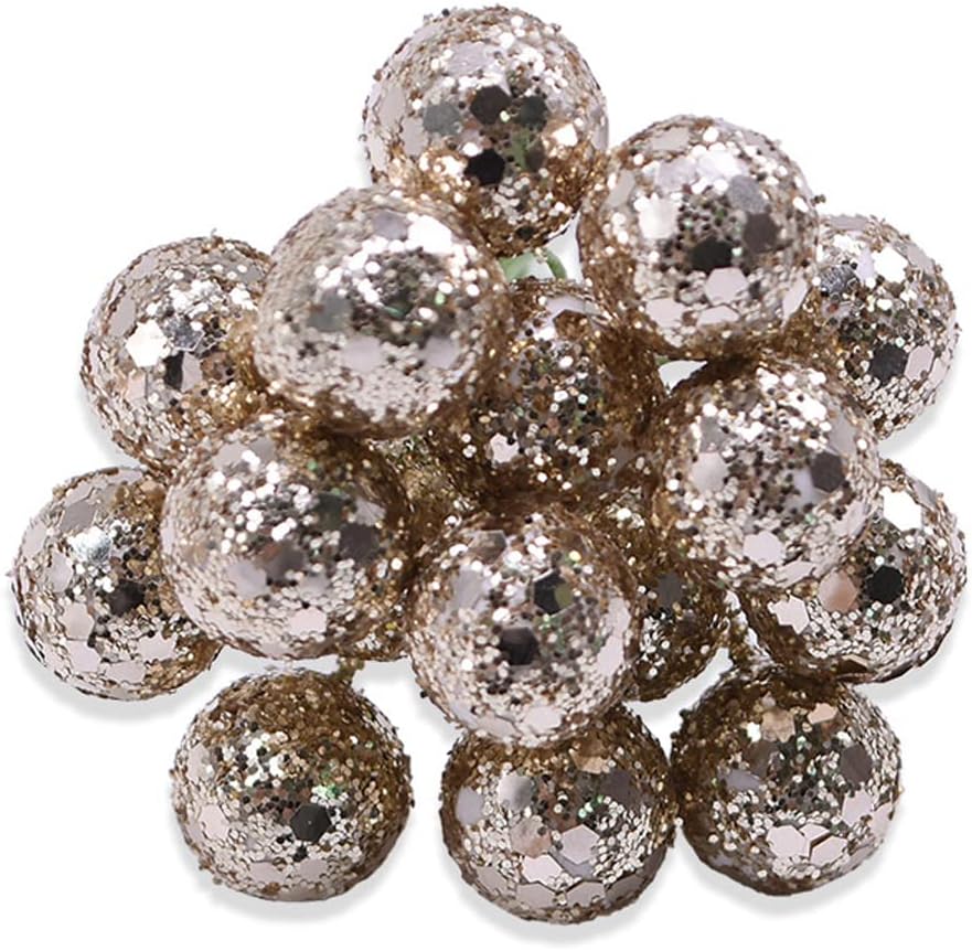 12mm Frosted Artificial Berries 100pcs for Home Decor
