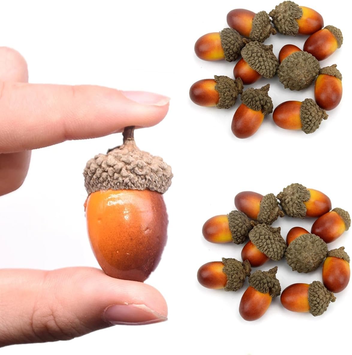 AISIBO Artificial Acorns 50PCS Decorative Fruit