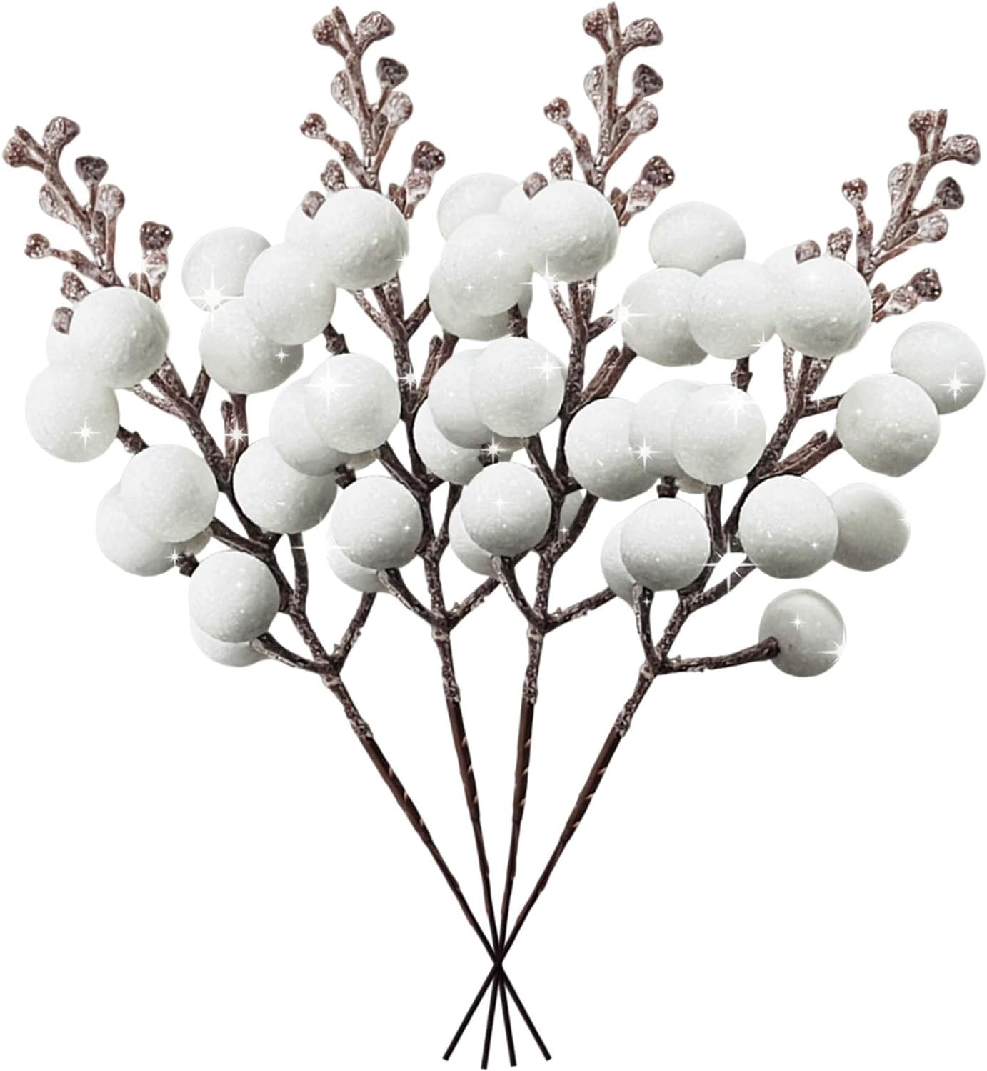 36Pcs Glitter Berry Stems for Christmas Decor