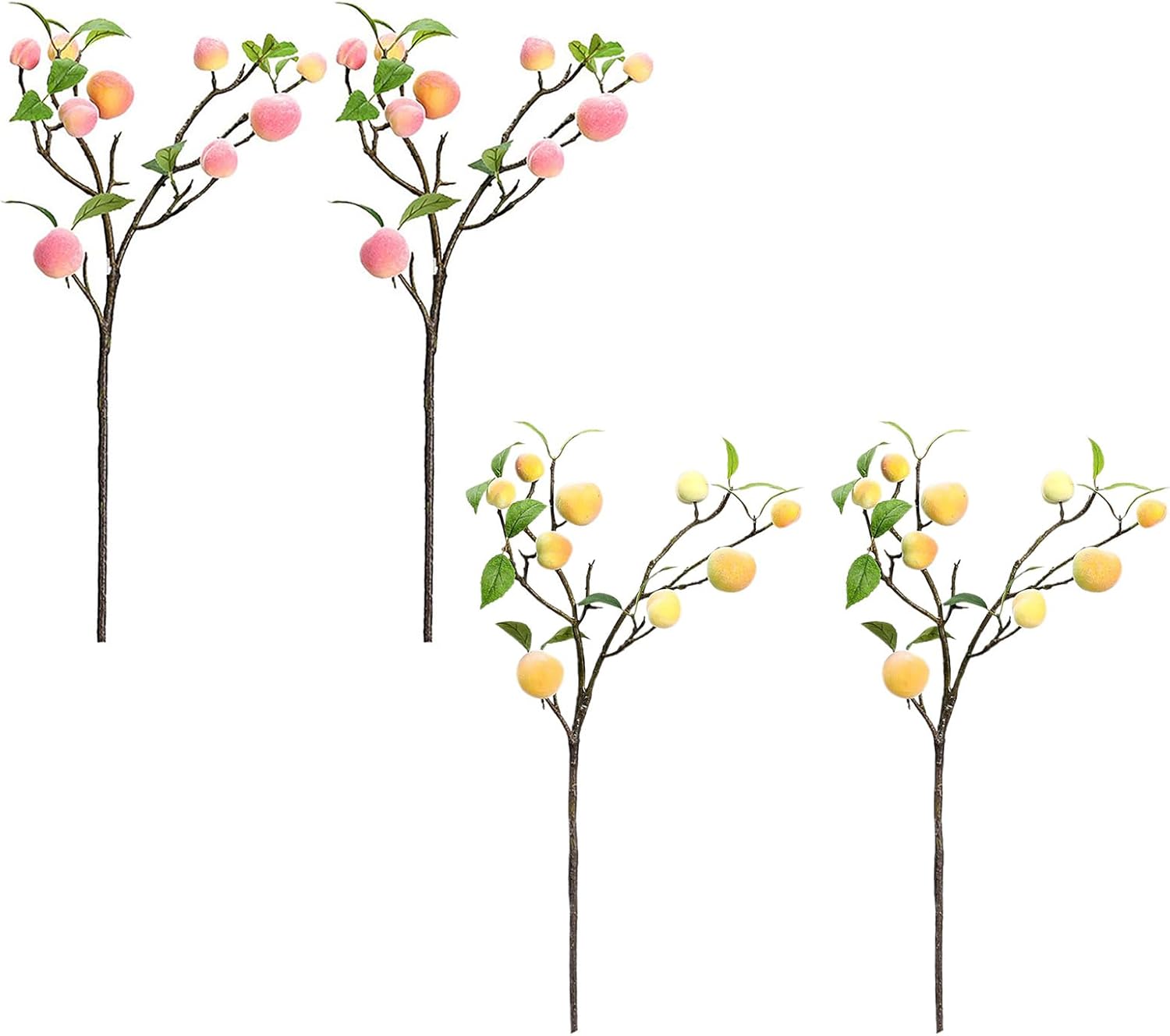 2 Pcs Artificial Fruit Branch for Home Decor