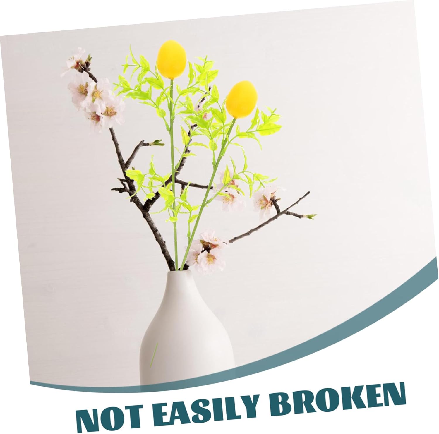 6pcs Lifelike Foam Lemon Cuttings for Home Decor