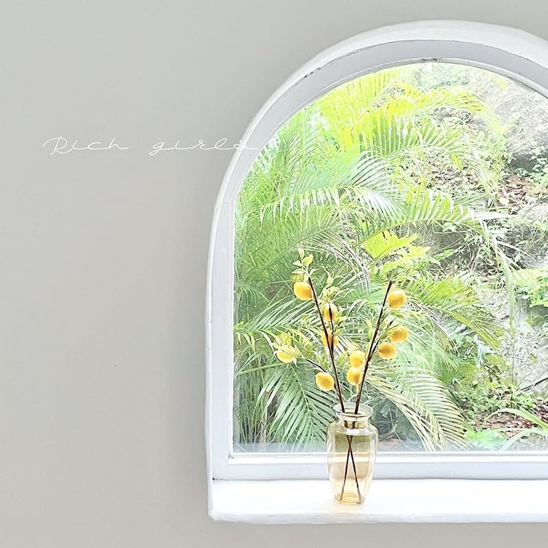 3 Pcs Artificial Lemon Branches 19 Inch Fake Lemon Decor
