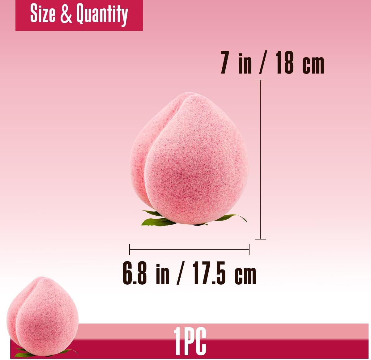 Folmywy 7 Inch Realistic Artificial Peach Decoration