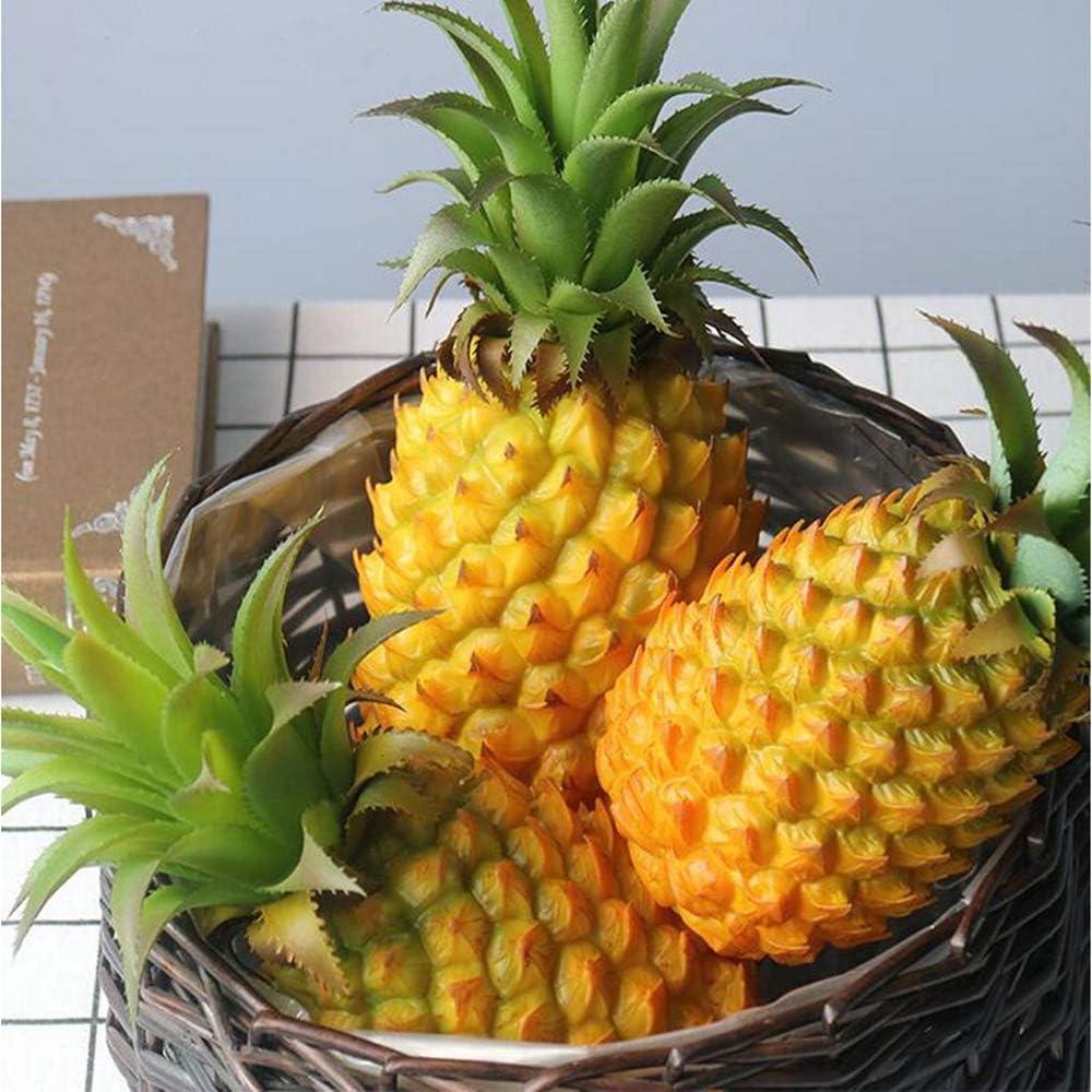 Yarrkc 12 Inch Artificial Pineapple Decor Ornament