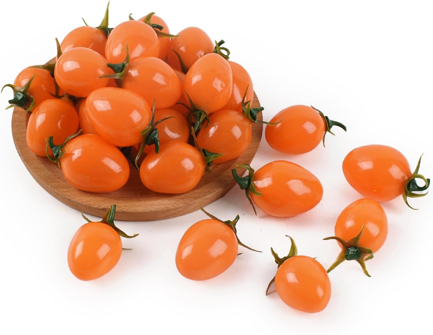 Luckforest Artificial Cherry Tomatoes 25 Pcs Yellow Decor