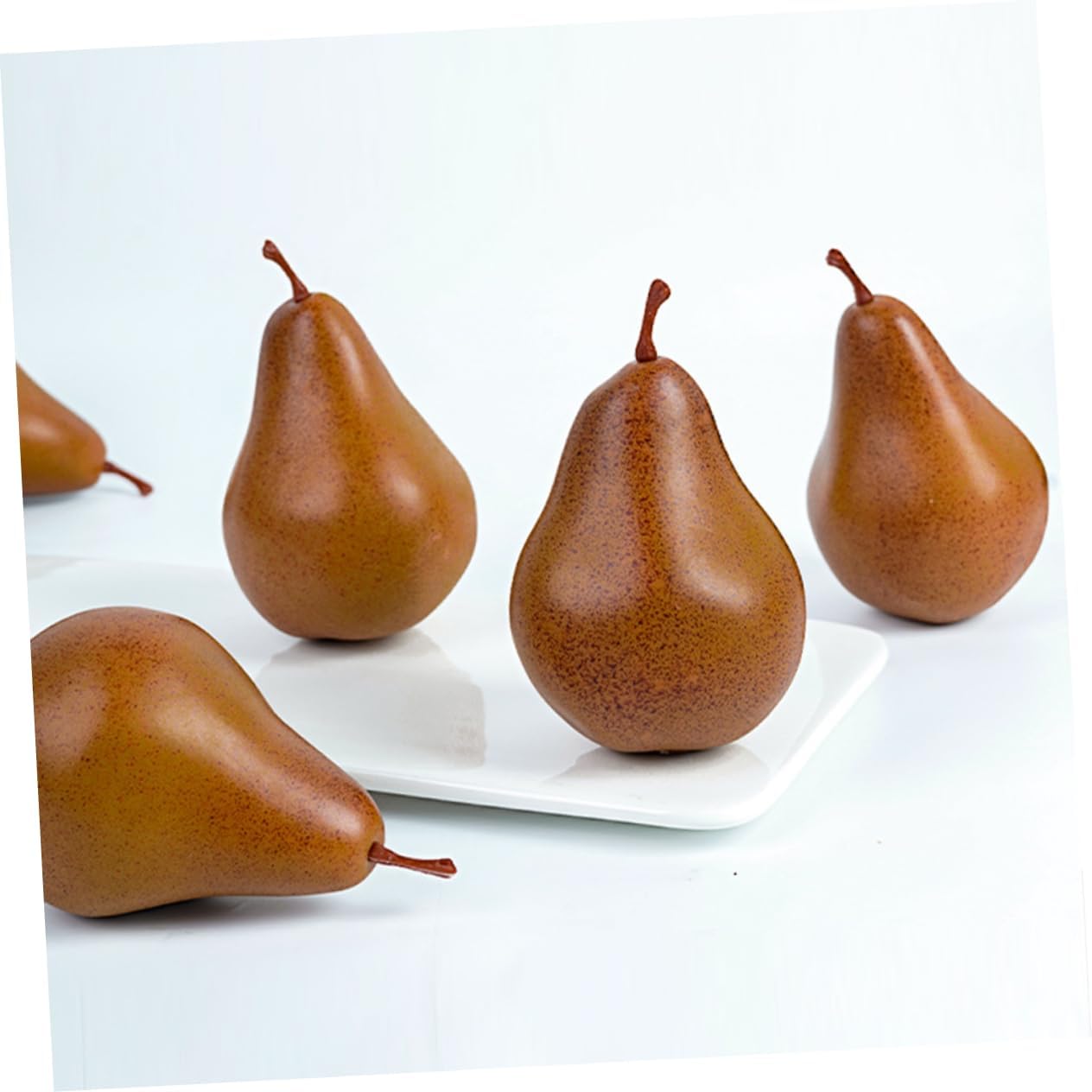 2Pcs Artificial Pear Decor for Home Kitchen Office