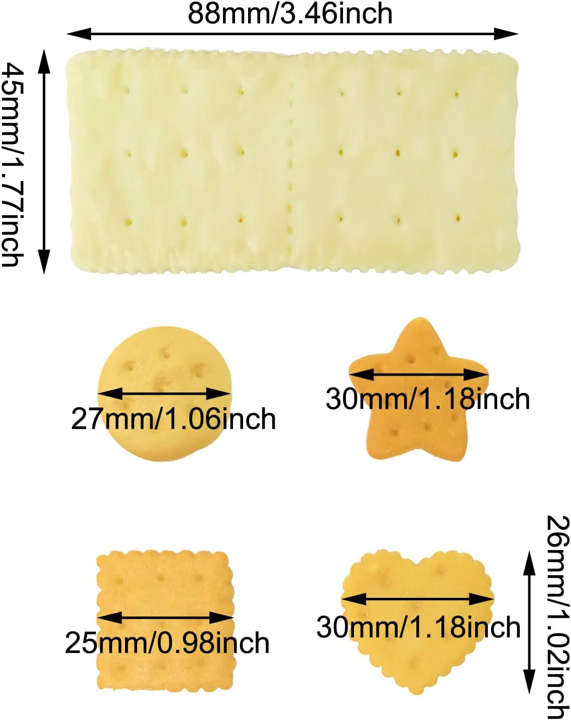 Honbay 15PCS Artificial Cookies for Home Decoration Display Props