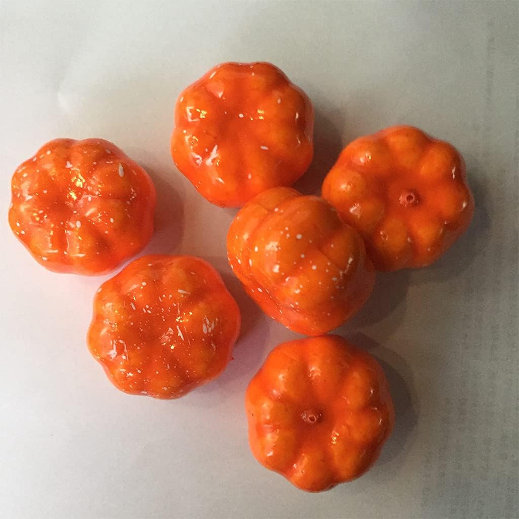 30pcs Mini Artificial Halloween Pumpkins Foam Decorations