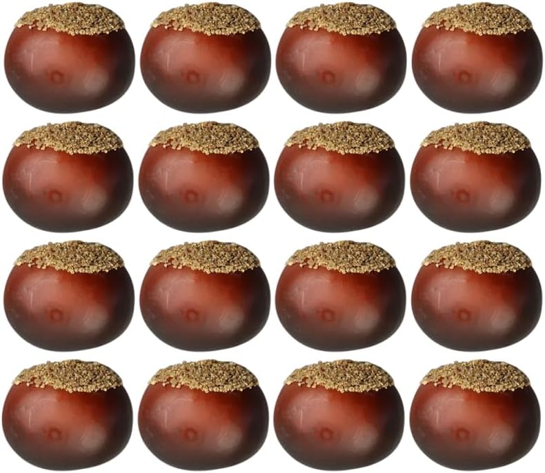 Lifelike Simulation Chestnuts 16PCS Artificial Decor Nuts