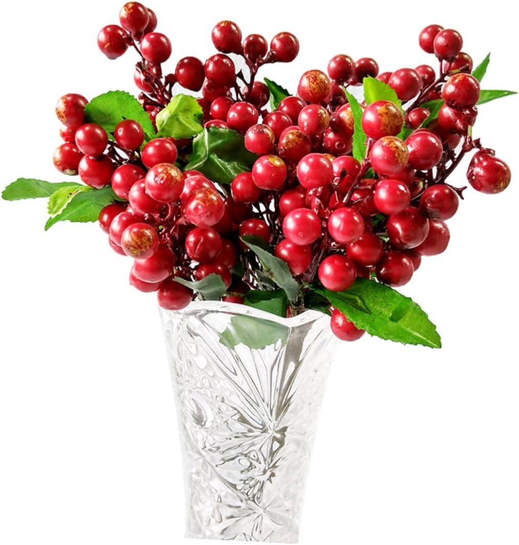 Realistic Artificial Berries for Christmas Decor
