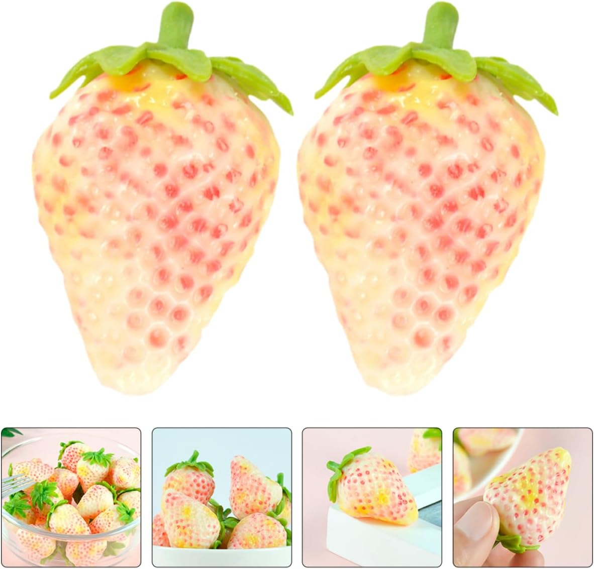 5pc Artificial Strawberry Decor for Cake and Home