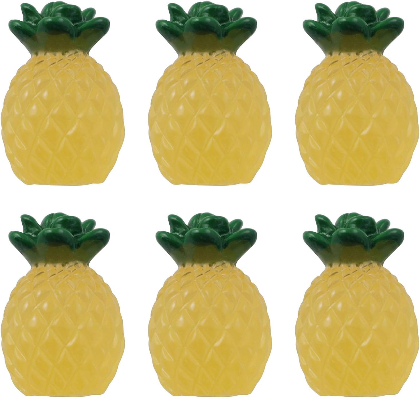 Glow in the Dark Resin Pineapple Decorations 32PCS