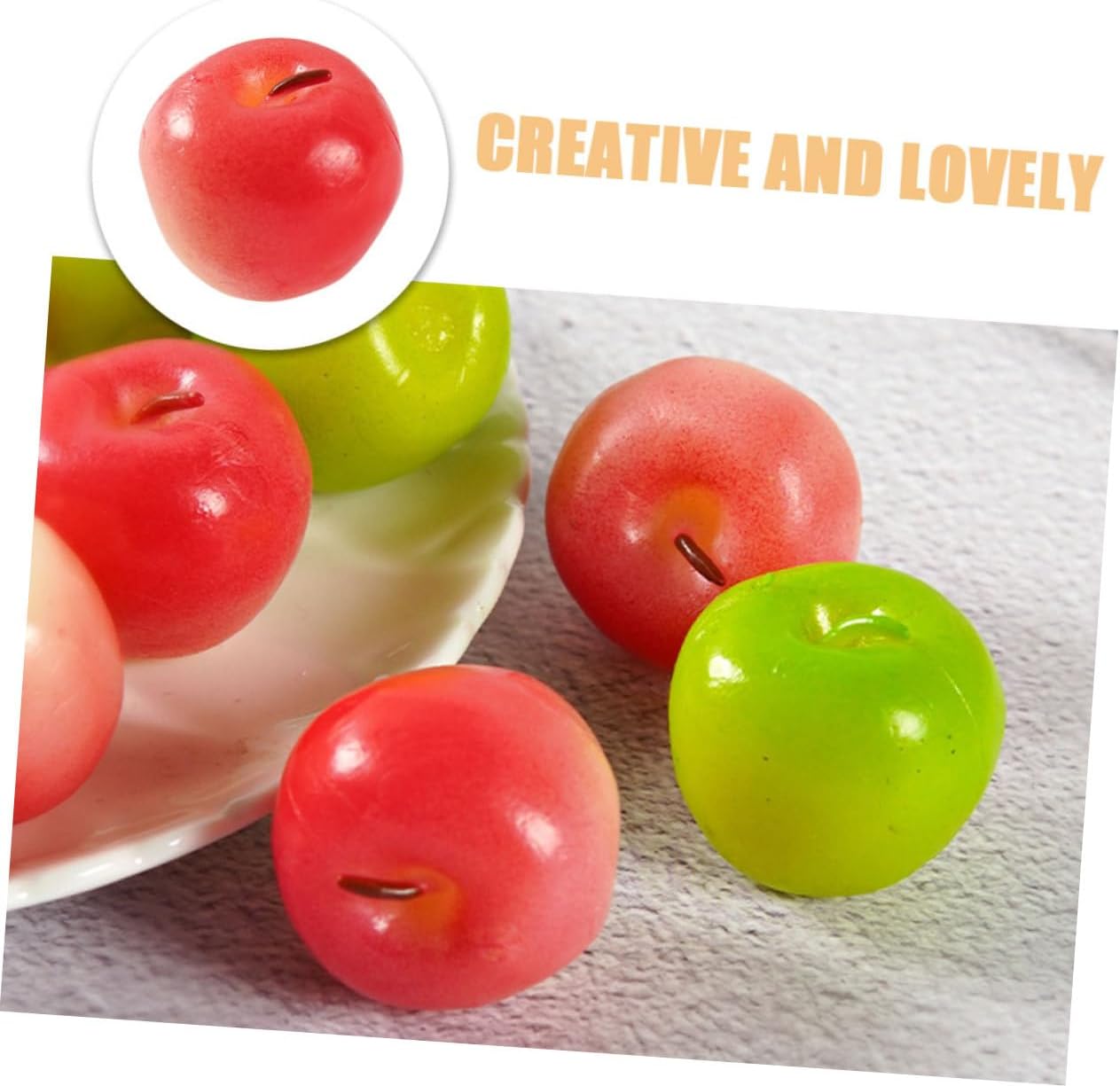 IMIKEYA 6pcs Mini Lifelike Artificial Fruit Decorations