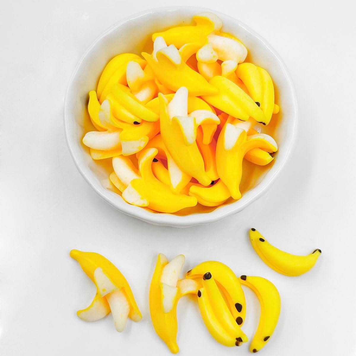 Miniature Bananas 40pcs 112 Scale Artificial Banana Decor