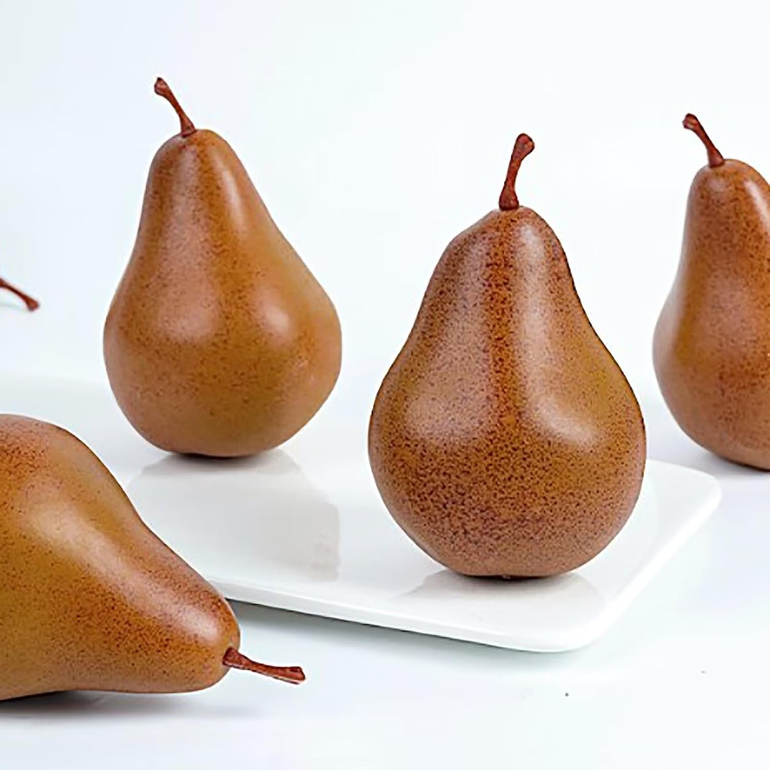 Emivery 6Pcs Artificial Pears Set for Home Decor