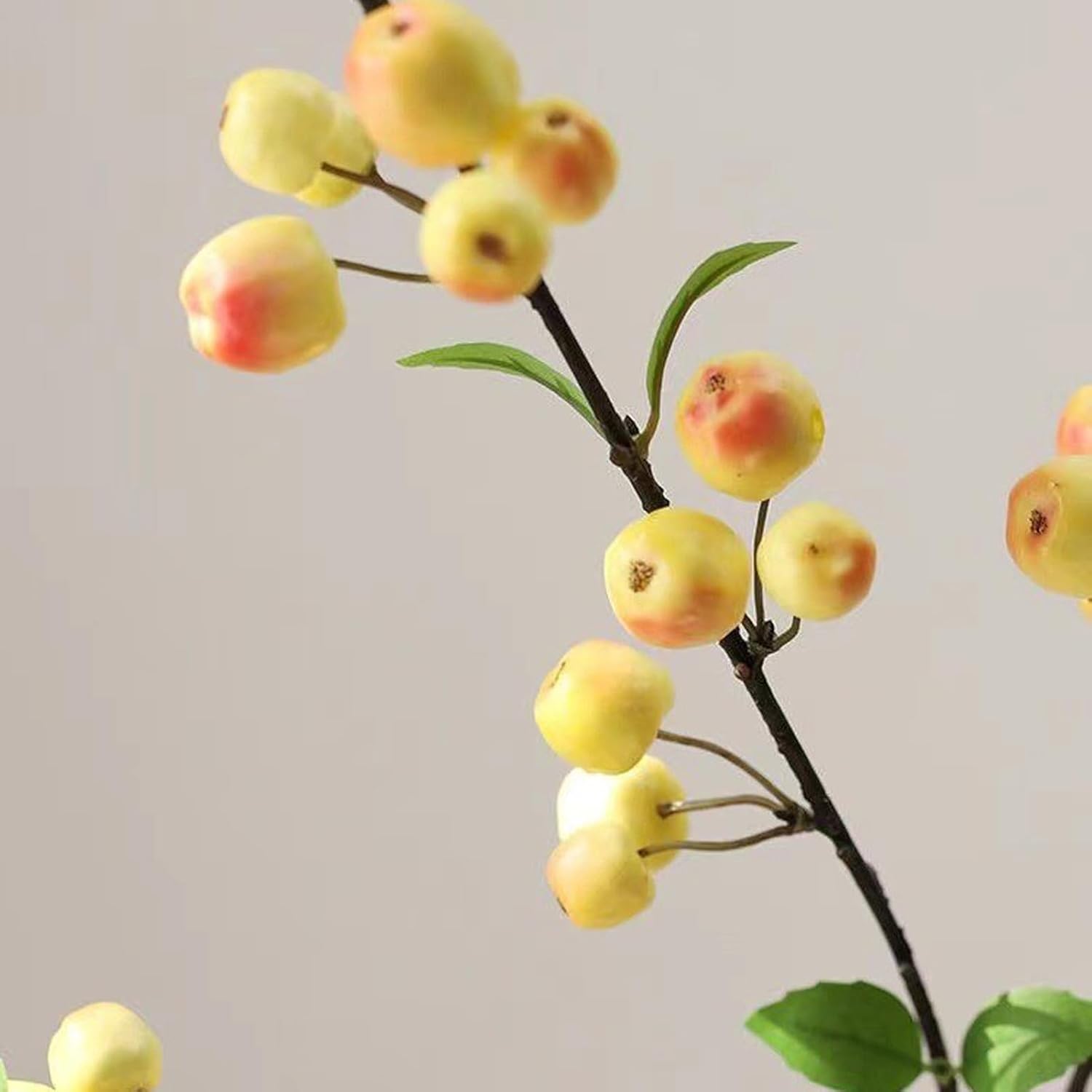 41 Inch Artificial Apples Branch Yellow