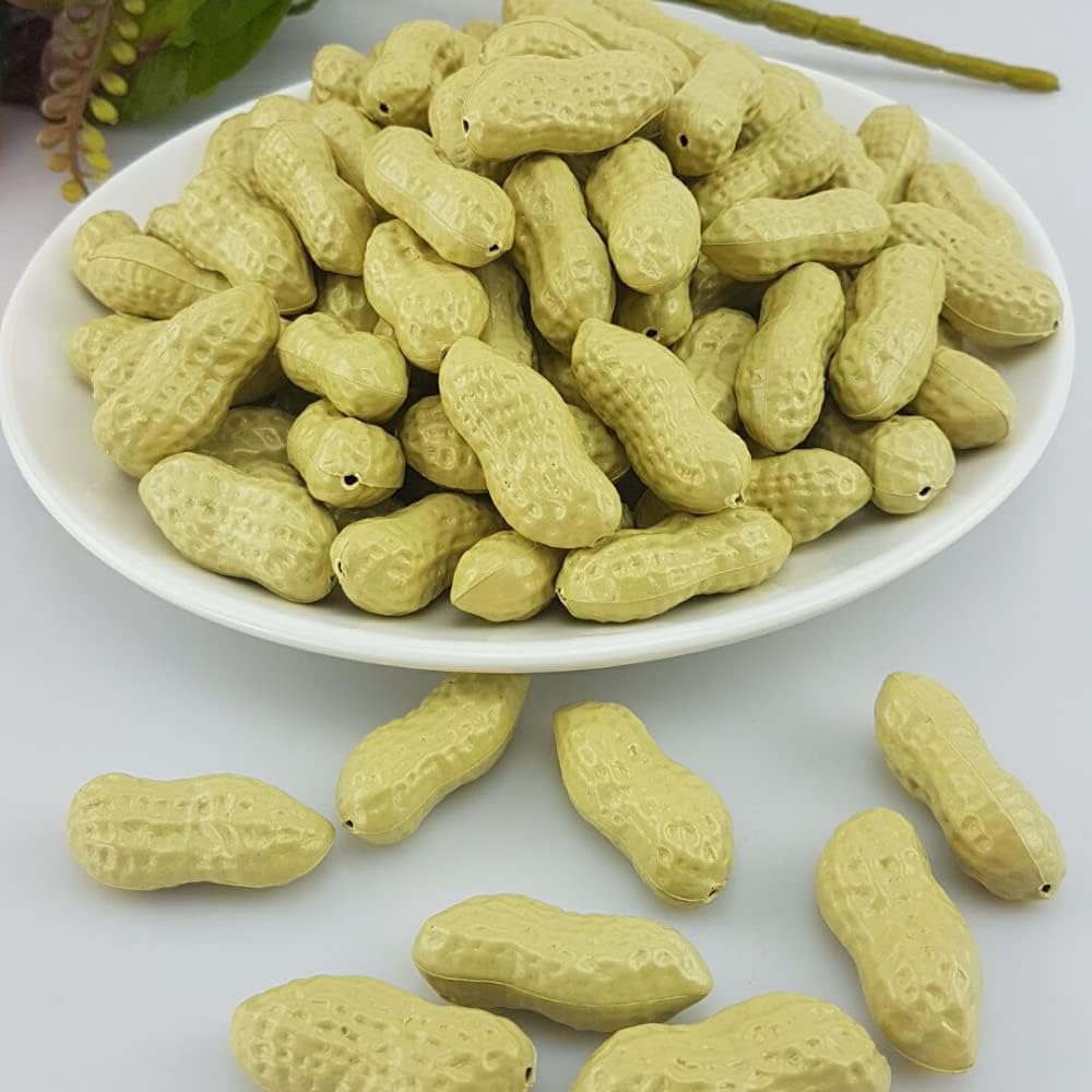 QWEQWE 50 Pcs Artificial Peanut Decor Prop