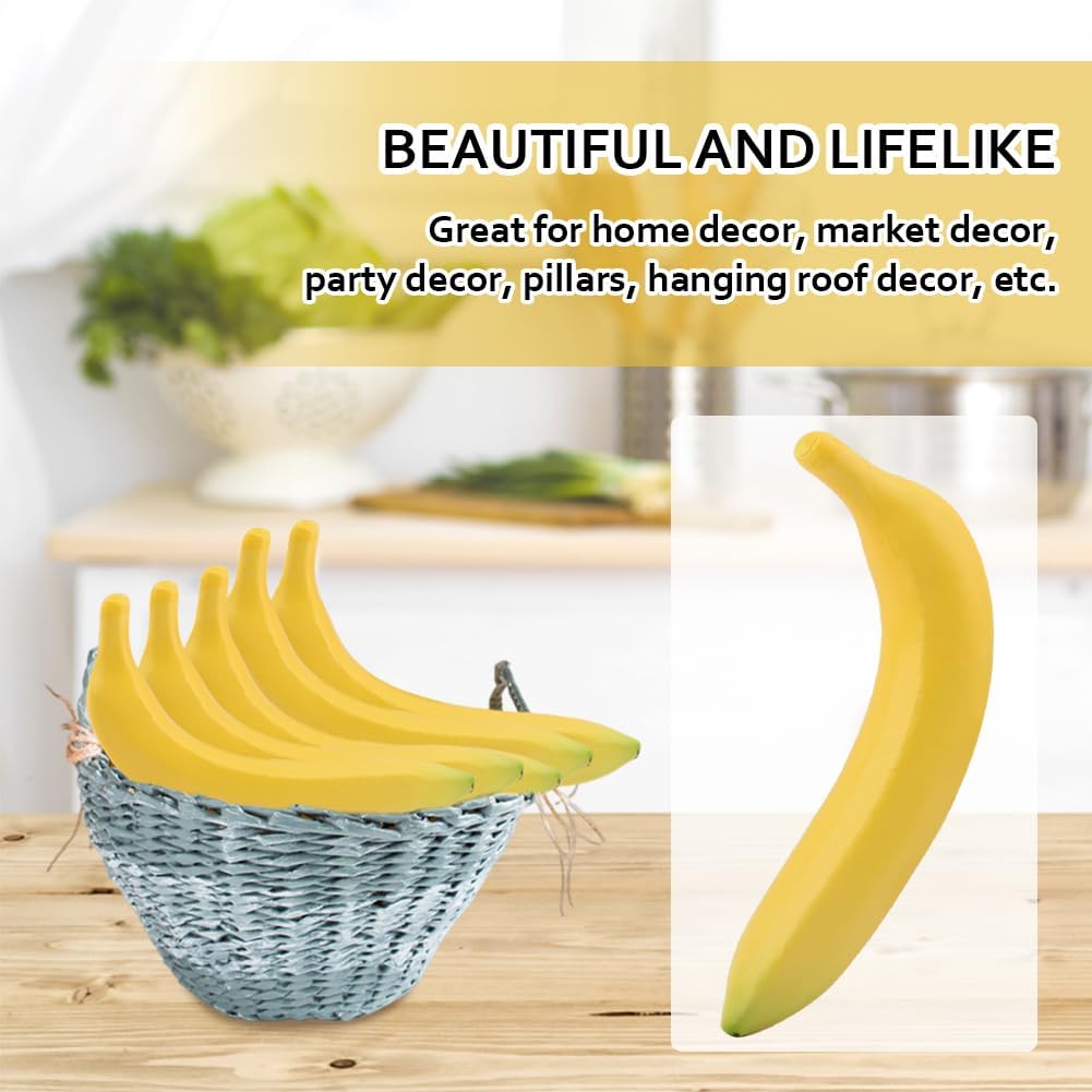 Loyanger Artificial Banana Set for Home Kitchen Decoration