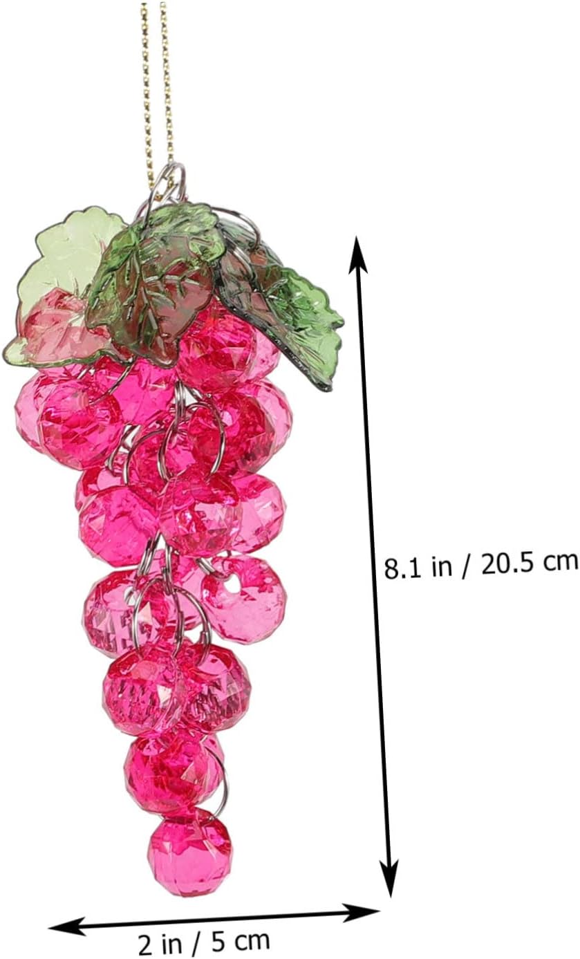 4 Pcs Acrylic Grape Beads Cluster Christmas Decor