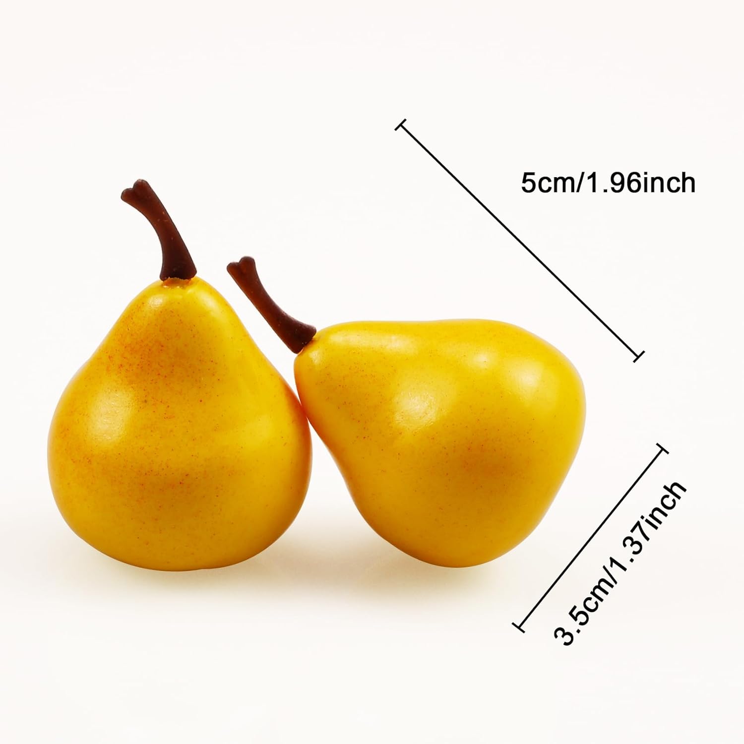 Lorigun 30pcs Lifelike Mini Pears Art Deco Props
