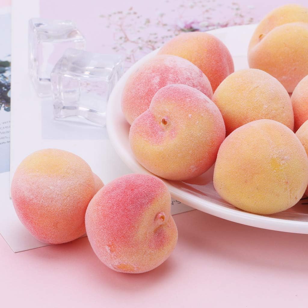 20pcs Artificial Peach Display for Home Party Decor