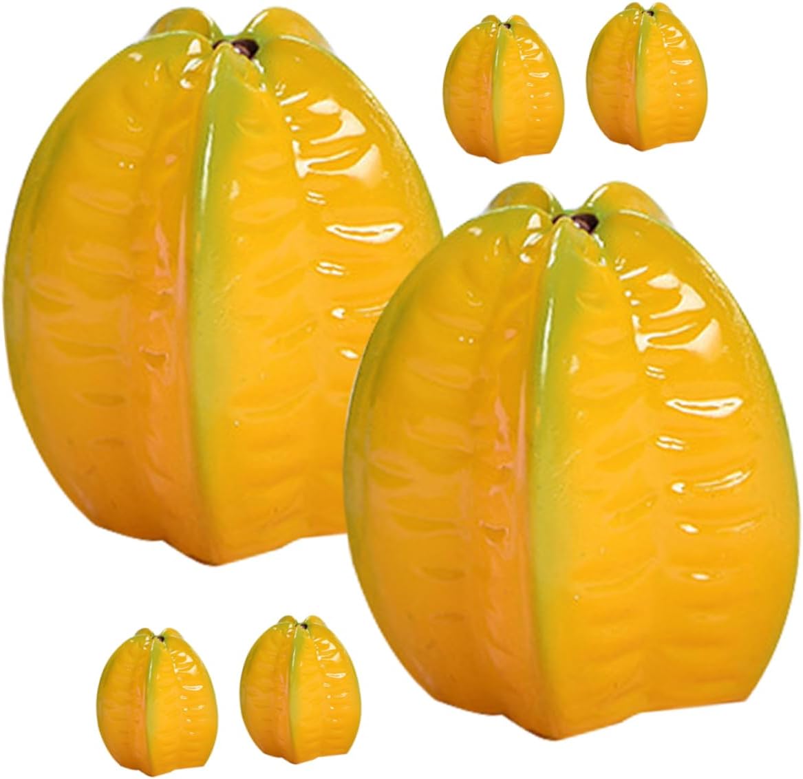SUPVOX 6Pcs Resin Carambola Decor for Home and Kitchen