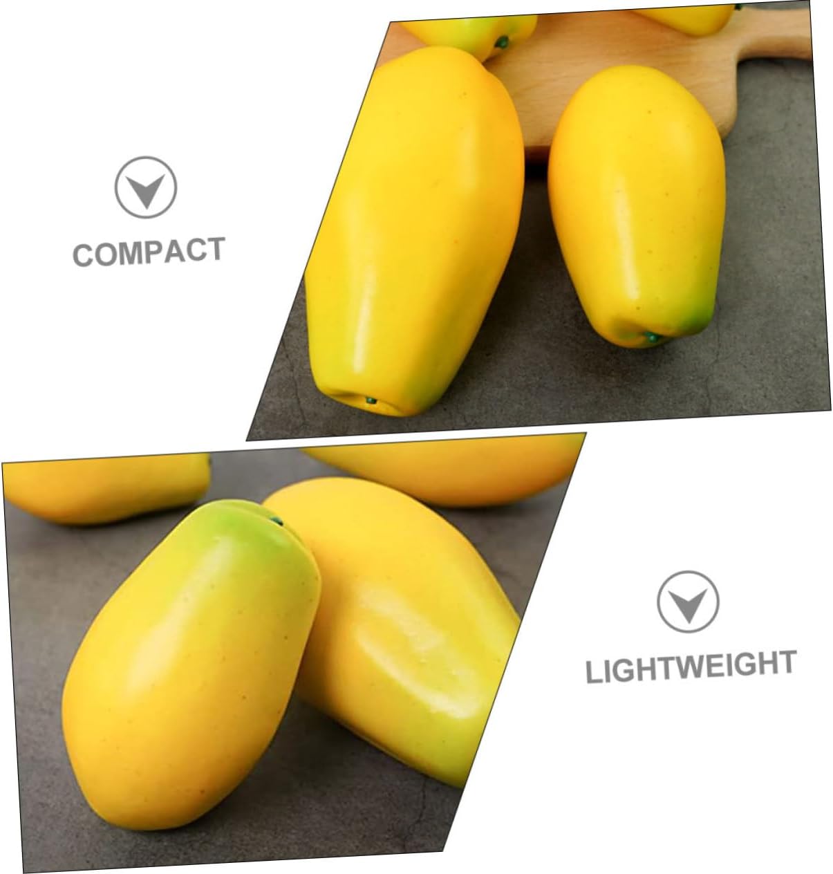 2pcs Artificial Pawpaw Decor for Home and Photography