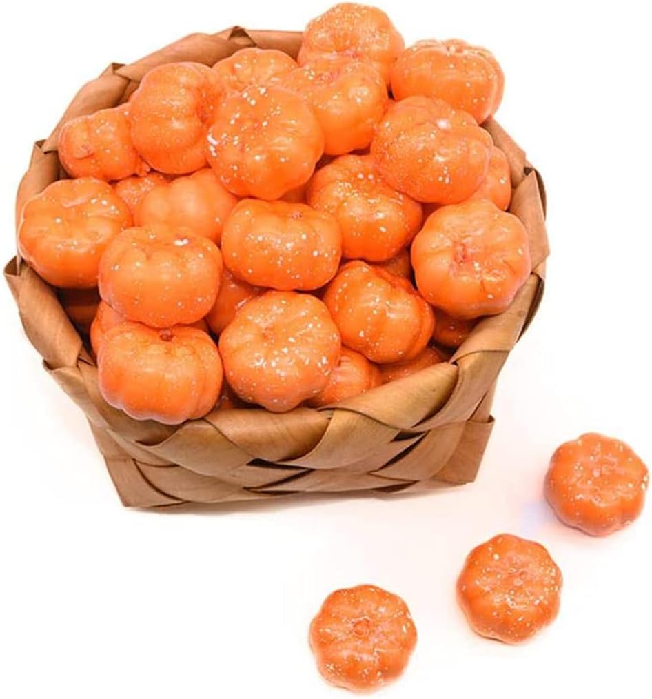 30pcs Mini Artificial Halloween Pumpkins Foam Decorations