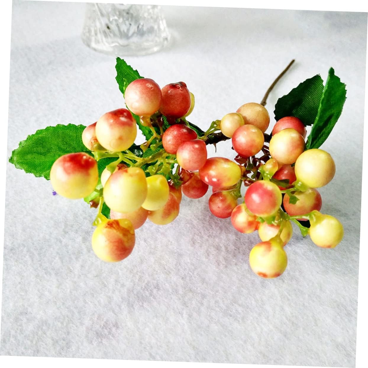 Lifelike Yellow Artificial Christmas Fruit Decor