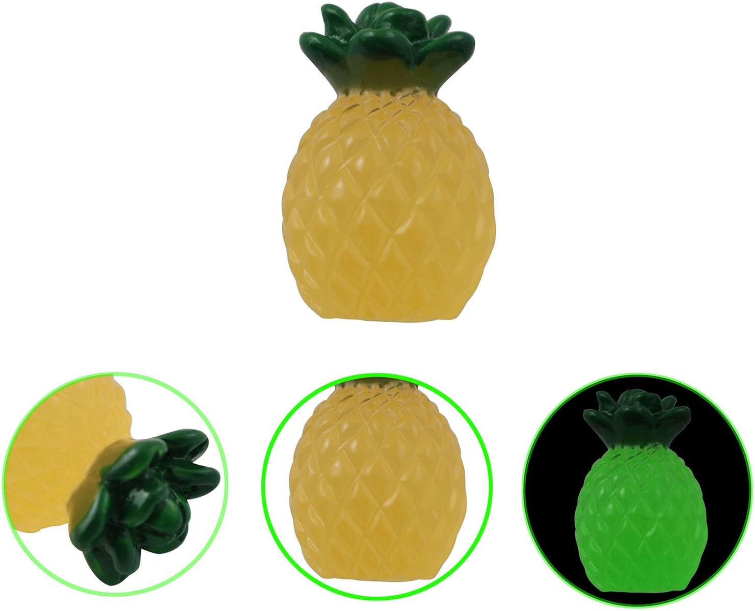 Glow in the Dark Resin Pineapple Decorations 32PCS