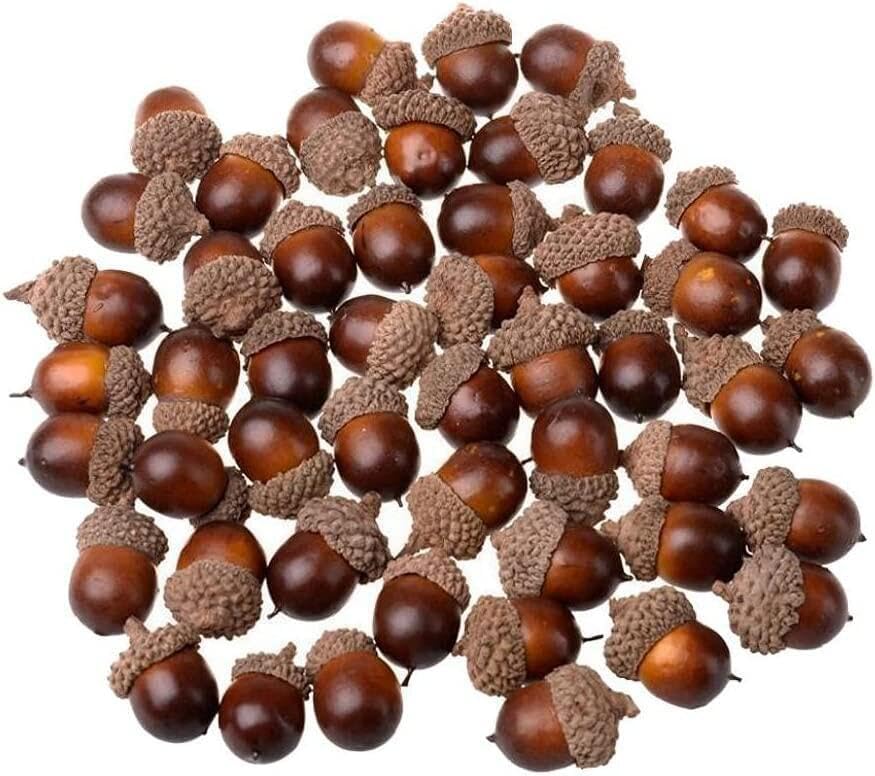 Silver Artificial Acorns Fall Wedding Decoration 20pcs