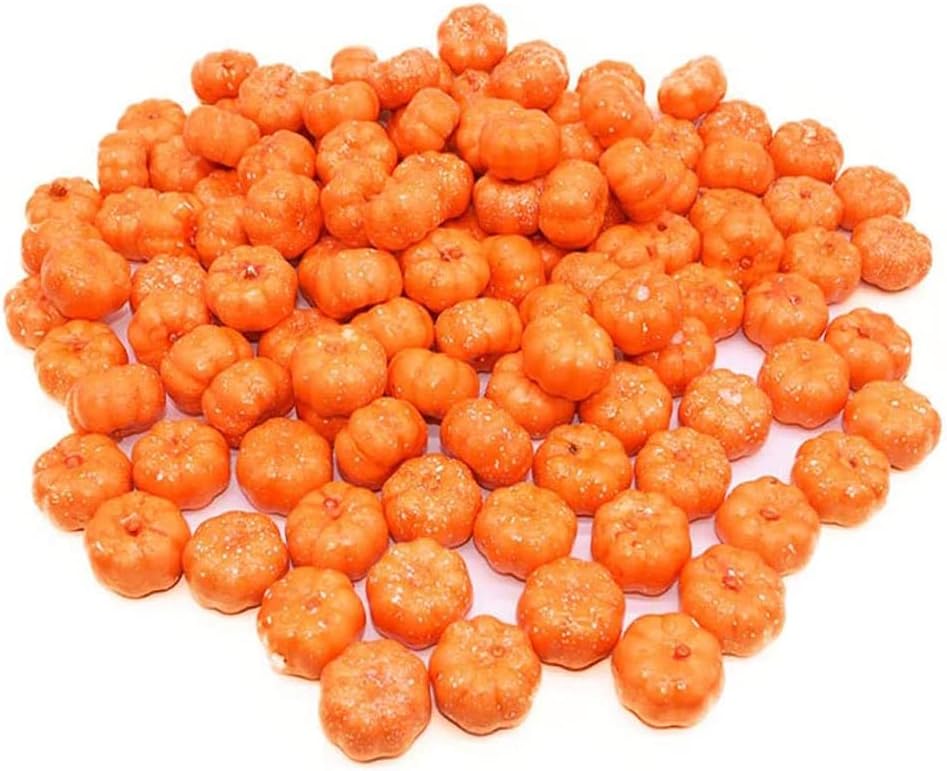 30pcs Mini Artificial Halloween Pumpkins Foam Decorations