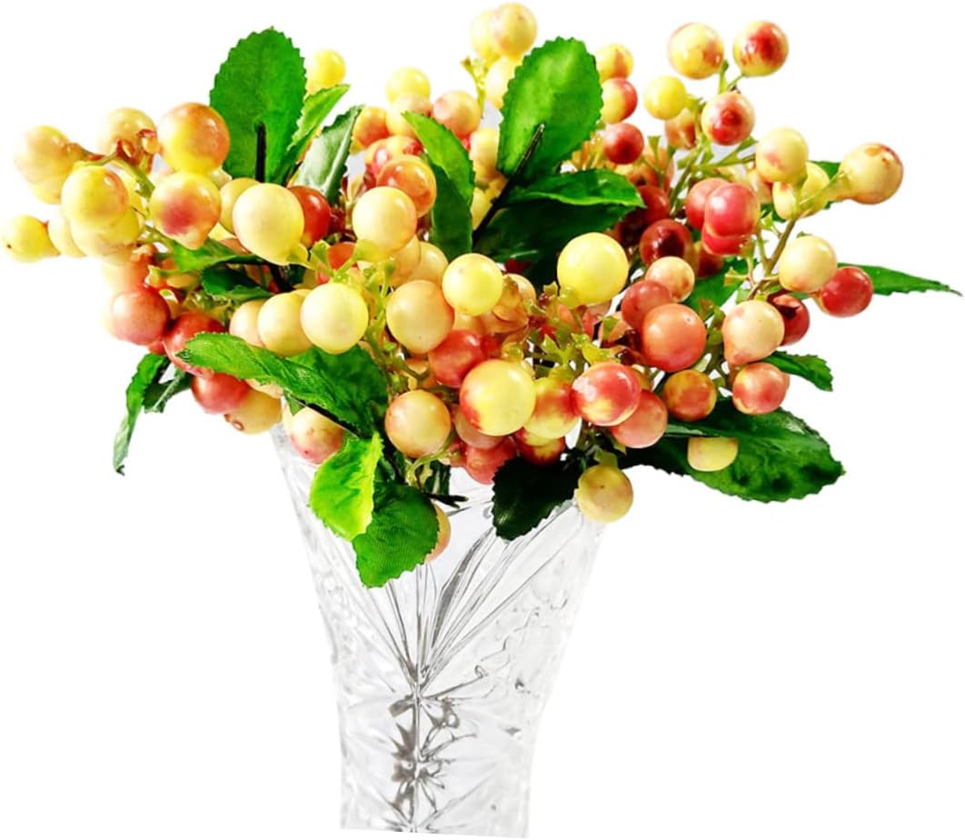 Lifelike Yellow Artificial Christmas Fruit Decor