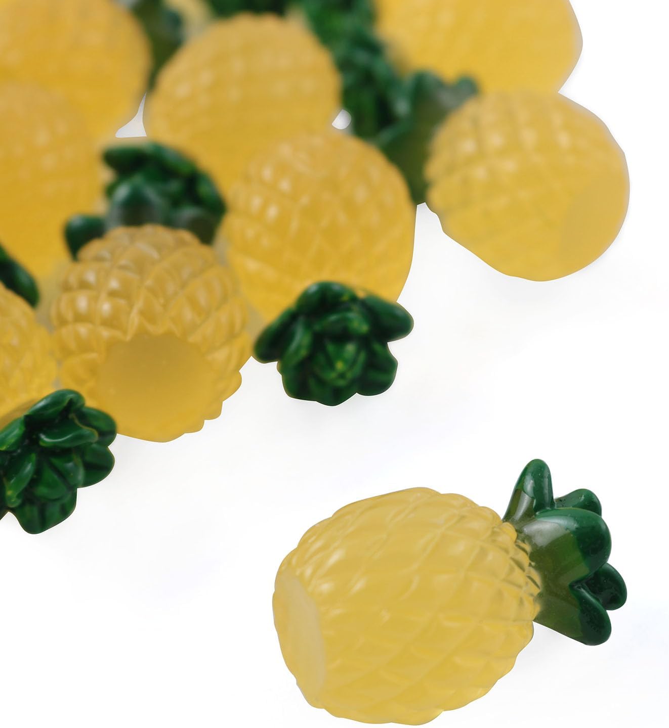 Glow in the Dark Resin Pineapple Decorations 32PCS