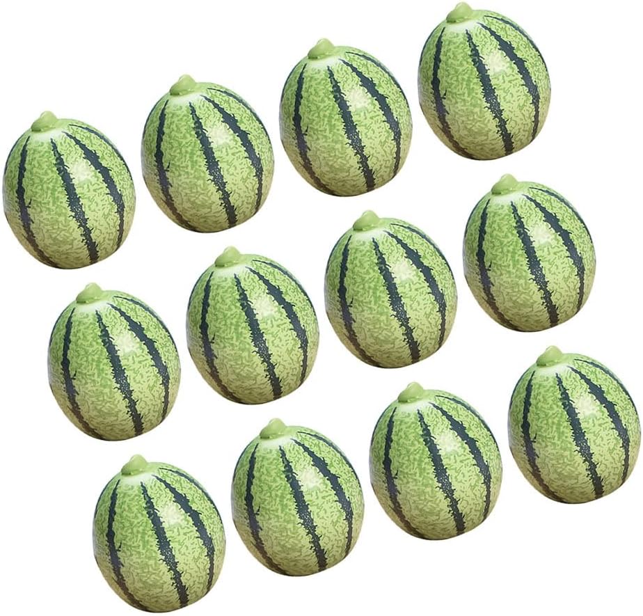 PRETYZOOM 12pcs Mini Fake Watermelon Decor Models