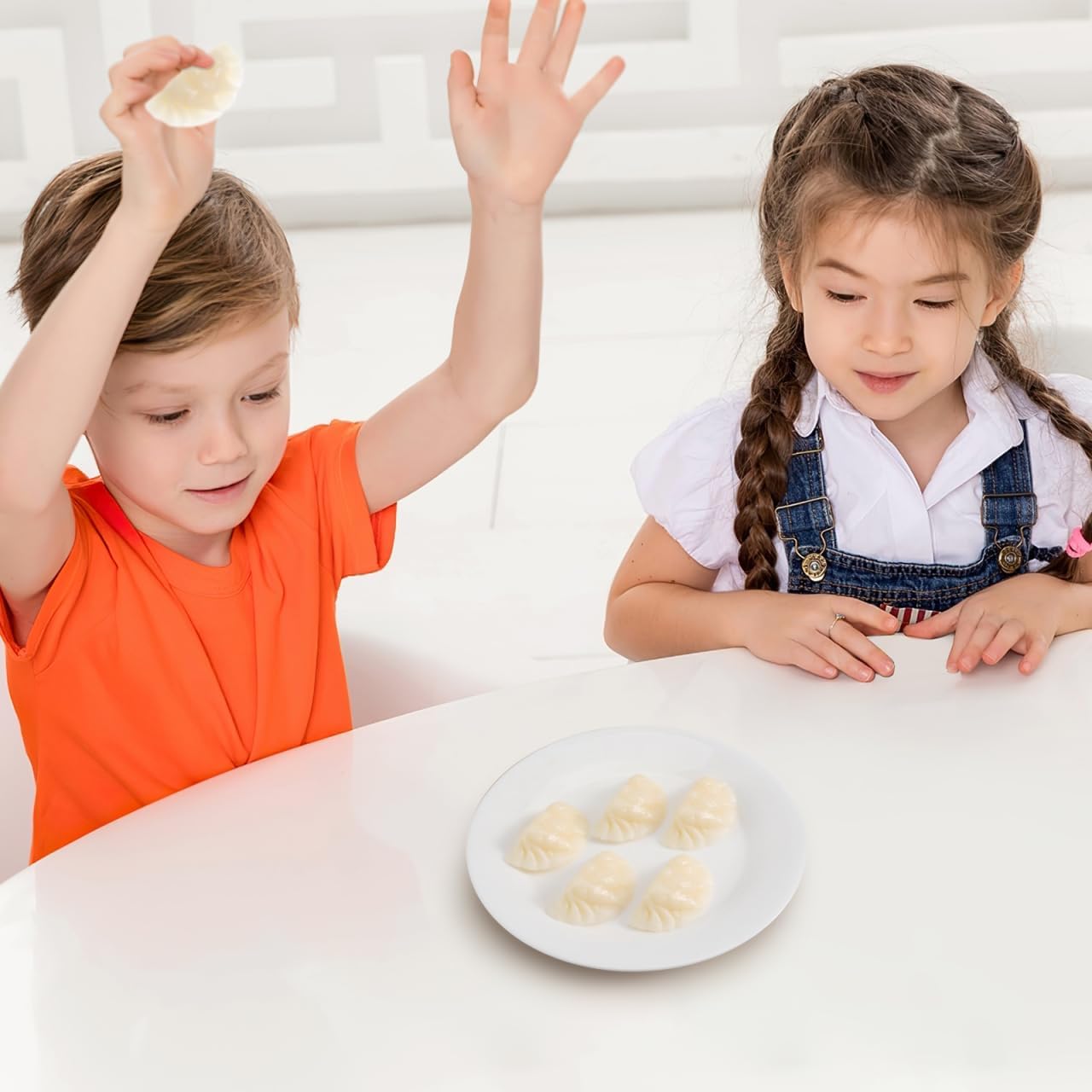 NOLITOY 5pcs Simulated Dumpling Models