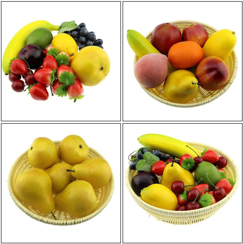 Wakauto 6pc Artificial Yellow Pears Decor
