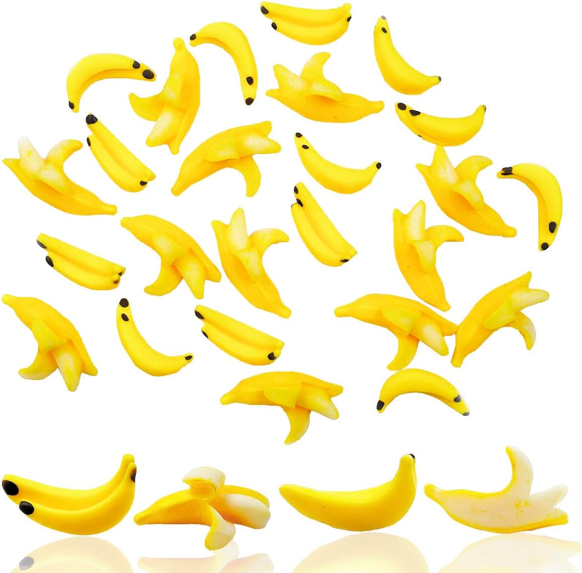 Miniature Bananas 40pcs 112 Scale Artificial Banana Decor