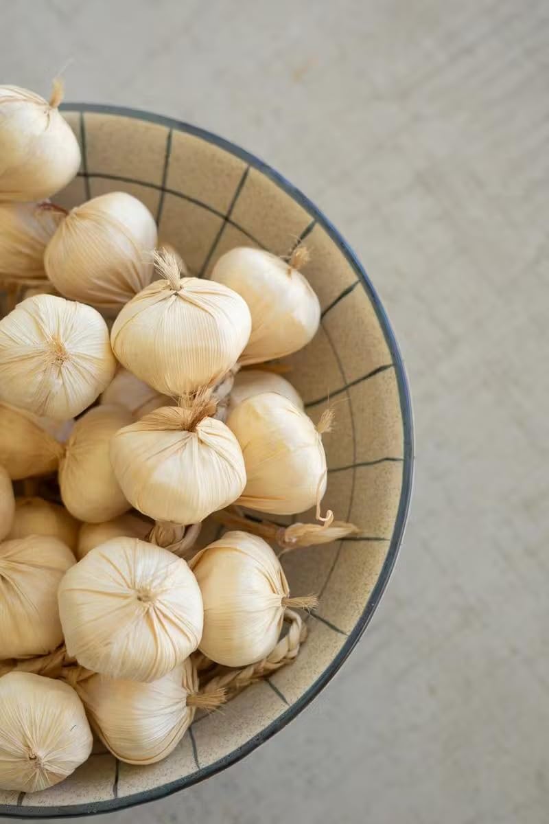 First of a Kind Artificial Garlic String - Lifelike Kitchen Decor