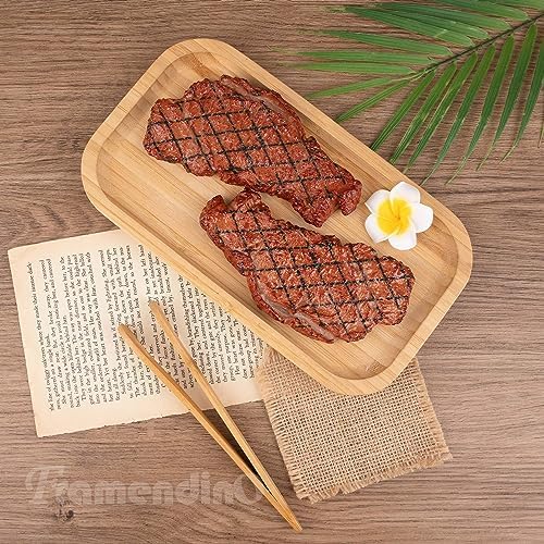 Framendino 2 Pack Artificial Steak for Display and Photography