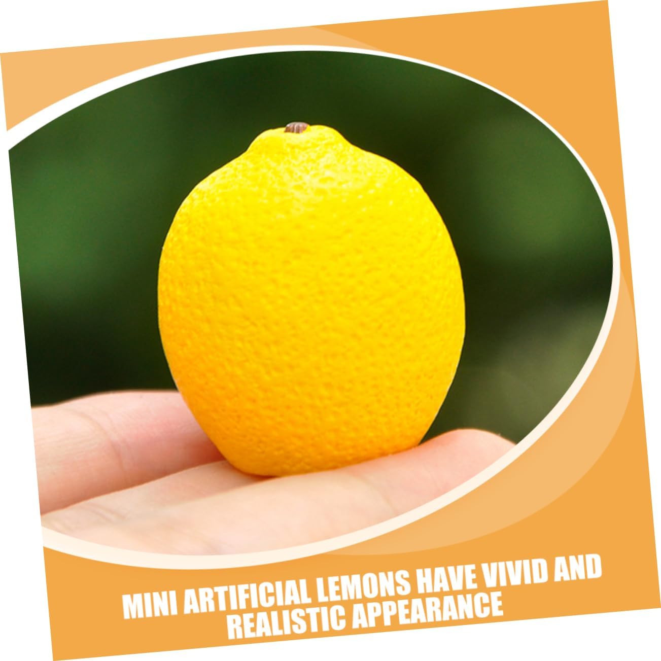 Hemoton 6pcs Mini Faux Lemon Models for Home Decor