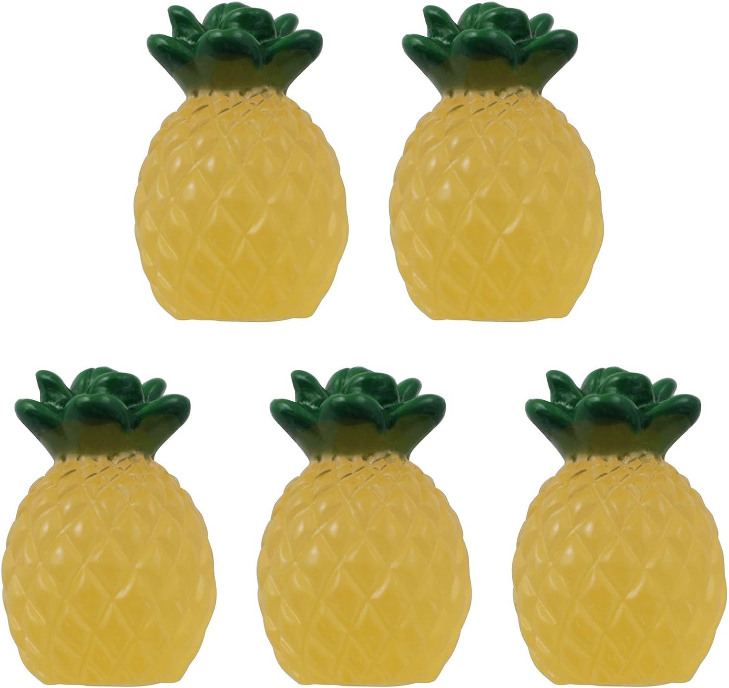 Glow in the Dark Resin Pineapple Decorations 32PCS