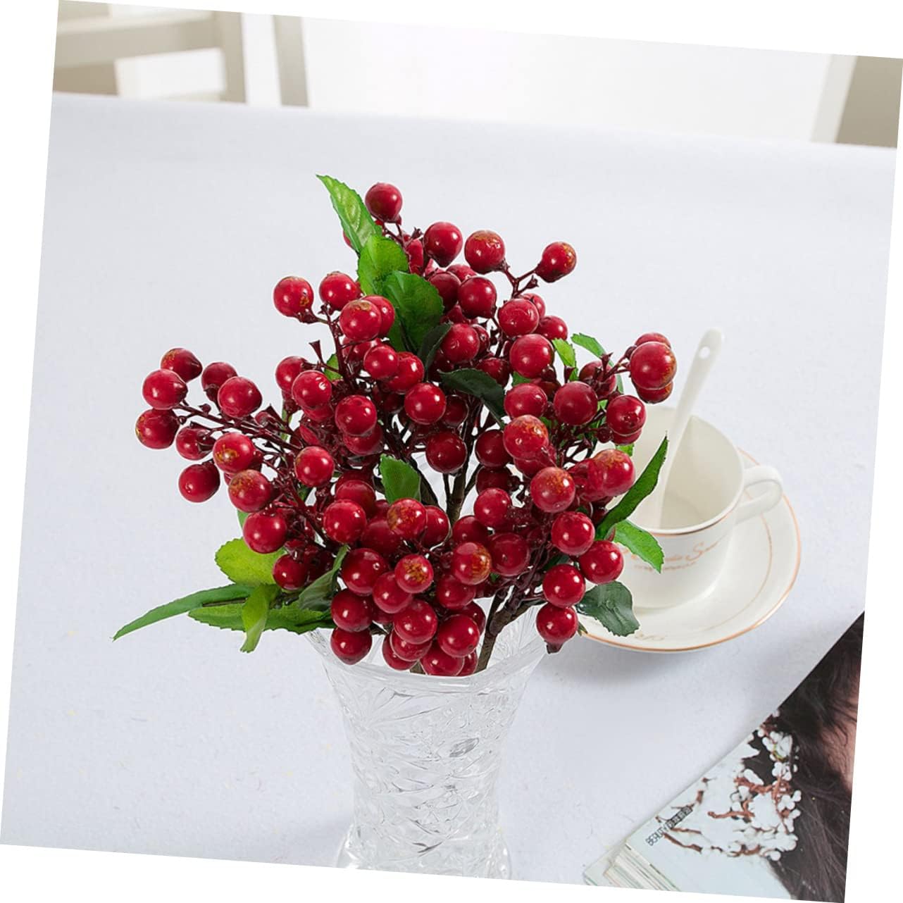 Realistic Artificial Berries for Christmas Decor